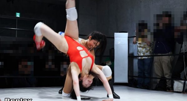 アキバナビスペースで女子プロレス興行をしていたハイレグ女子レスラーが本格SMAVに出演して徹底調教される!
