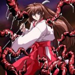 神社の巫女が触手や亡者に複数プレイ蹂躙されるエロ同人漫画作品ヒロインピンチ