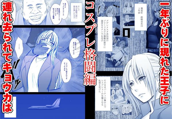 以前、護衛任務中とある国の王子にパーティの舞台上でレ●プショーの生贄にされたことがあった。 その王子が再び現れ、拉致された先は格闘場だった…。