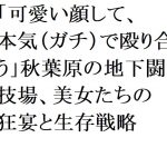 「可愛い顔して、本気（ガチ）で殴り合う」――秋葉原の地下闘技場、美女たちの狂宴と生存戦略